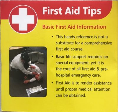 First Aid Tips